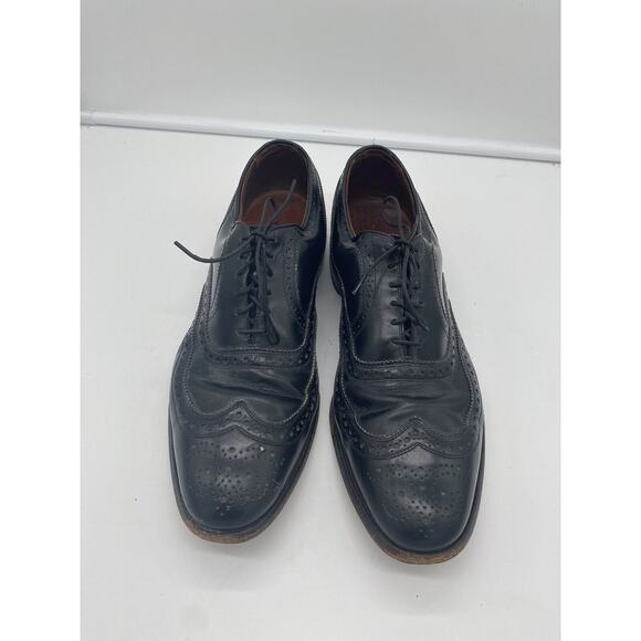 Allen Edmonds McAllister‎ Wingtip Oxford Black Leather Mens Dress Shoes 10.5 C main image 8